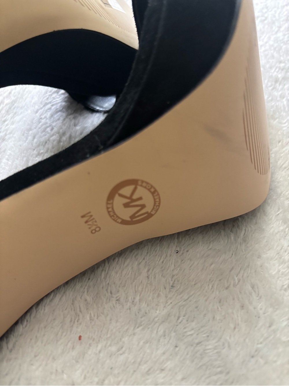 Michael Kors Black High Heel Ankle Strap Sandals Size 8.5 - Picture 6 of 6